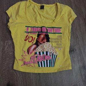 Yellow Crop Top